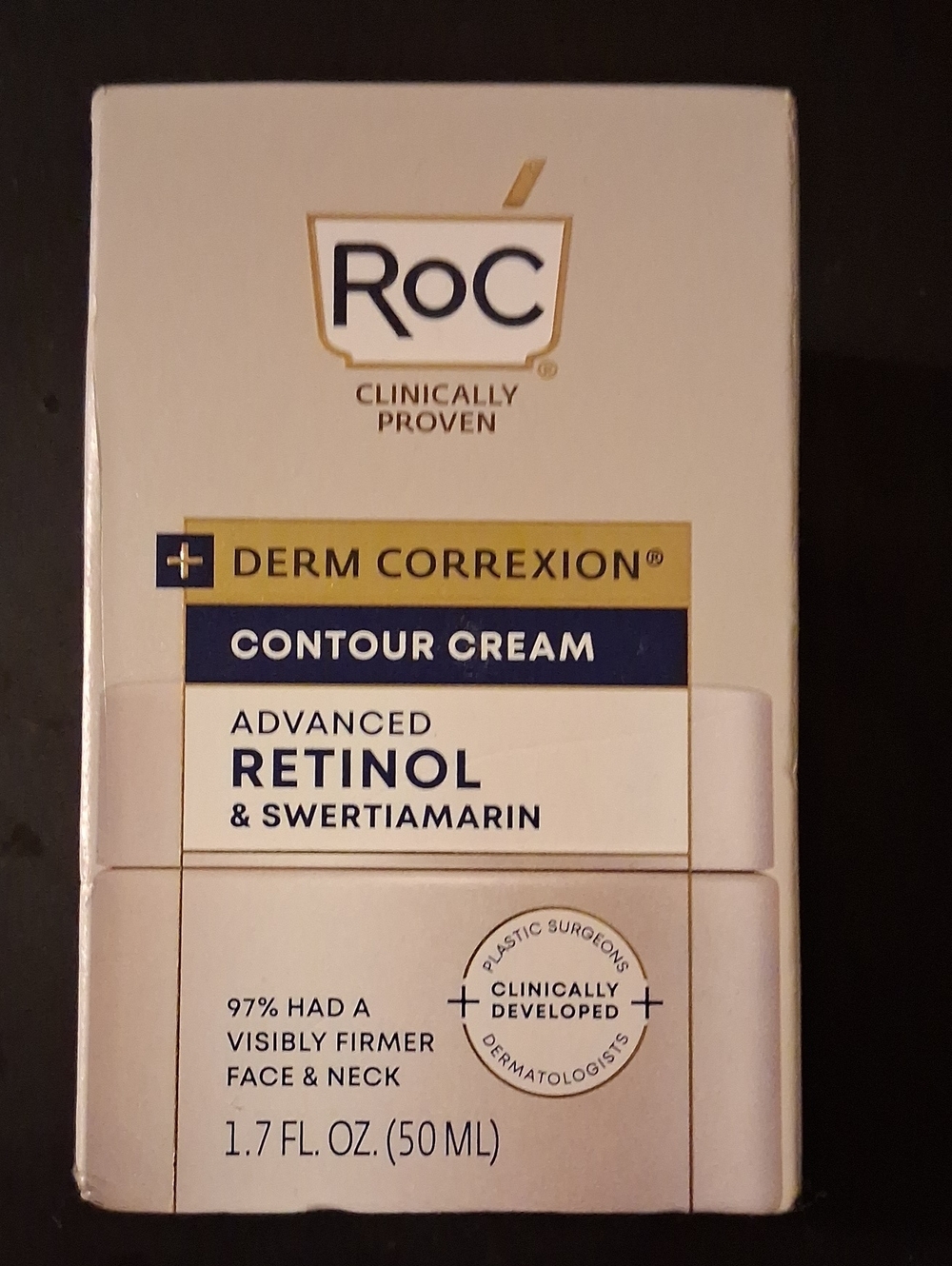 BNIB ROC Derm Correxion Contour Cream Advanced Retinol & Swertiamarin 1.7oz